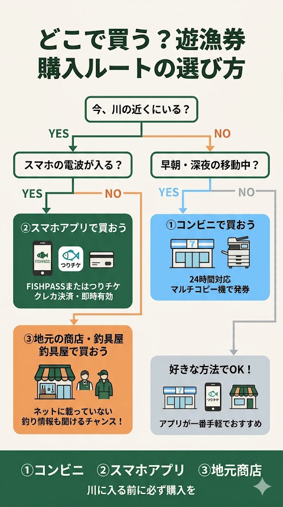 遊漁券 購入ルート