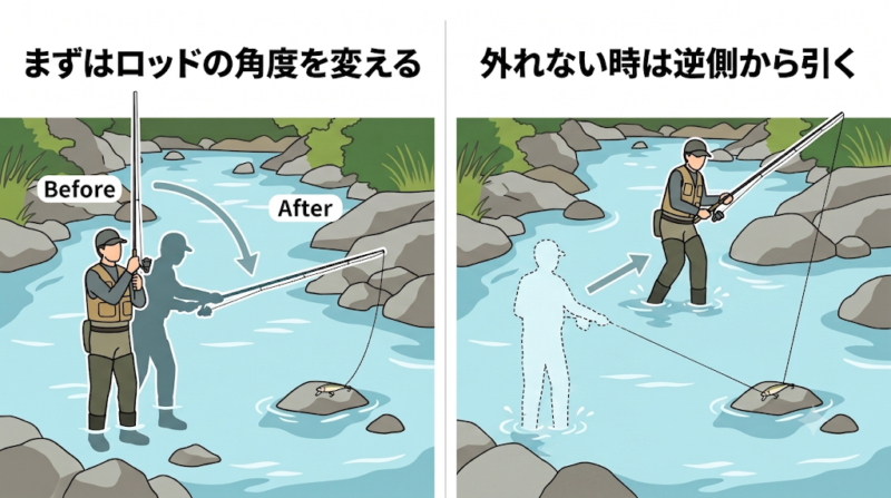 根掛かり外し図解